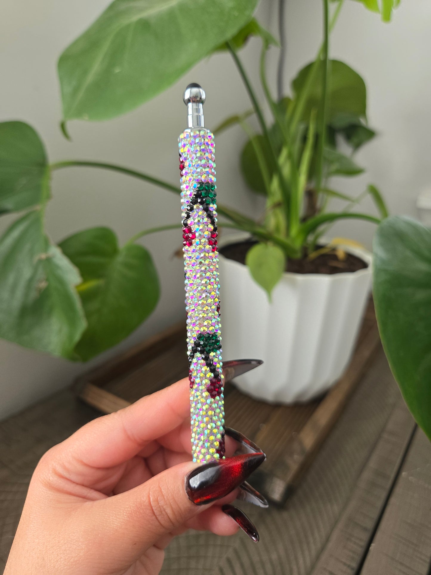 Cherry Rhinestone Pen
