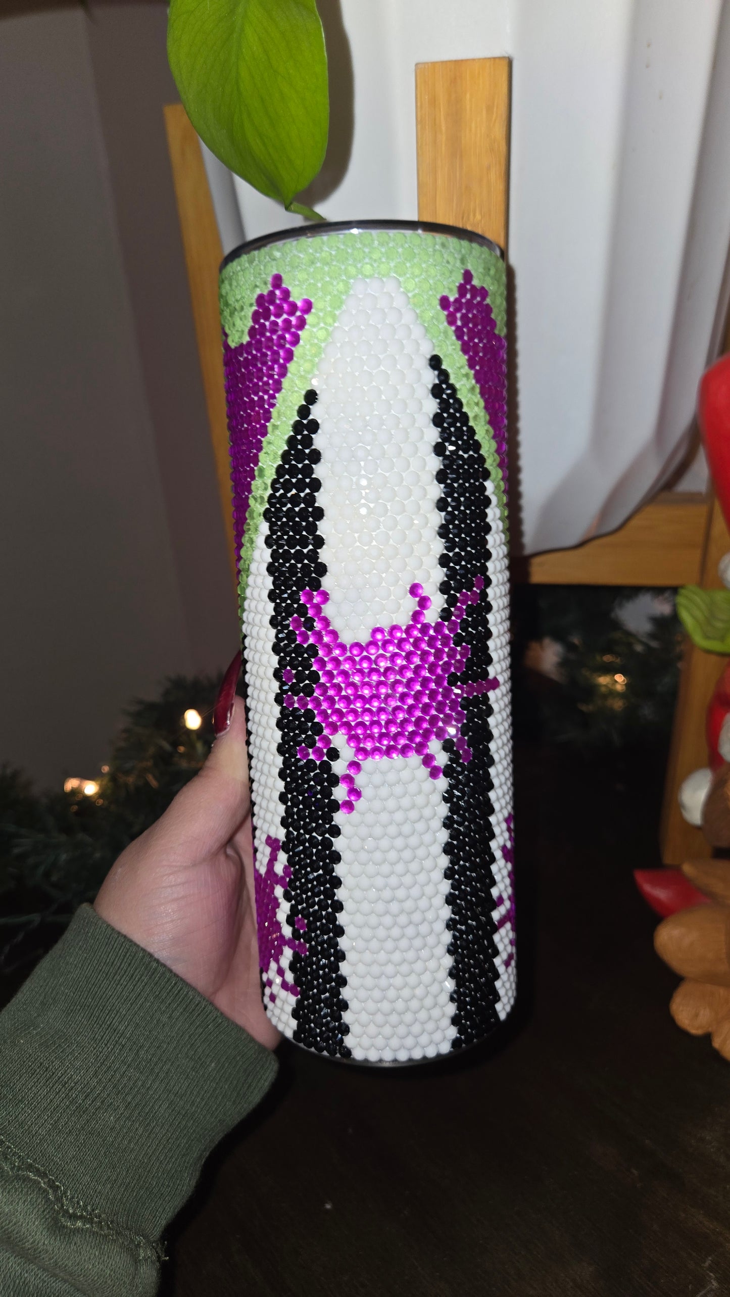 20oz Rhinestoned Beetlejuice Tumbler