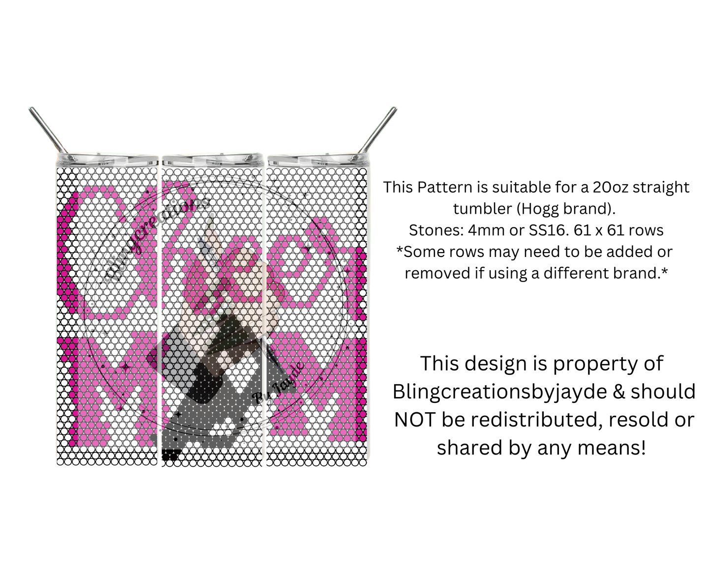 "Cheer Mom" 20oz Rhinestone Tumbler Template