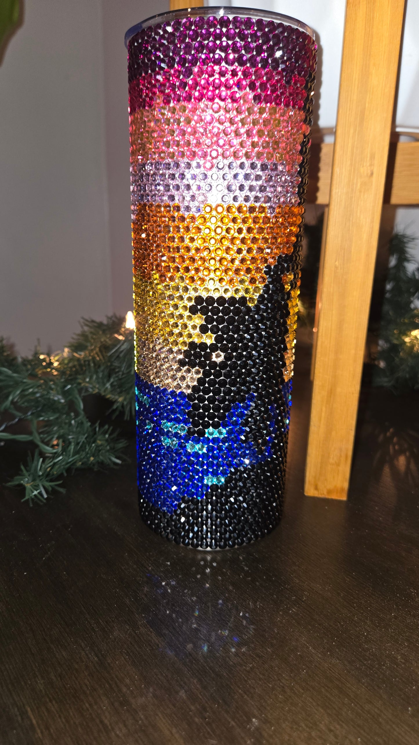 30 oz Rhinestoned Sunset Beach Tumbler