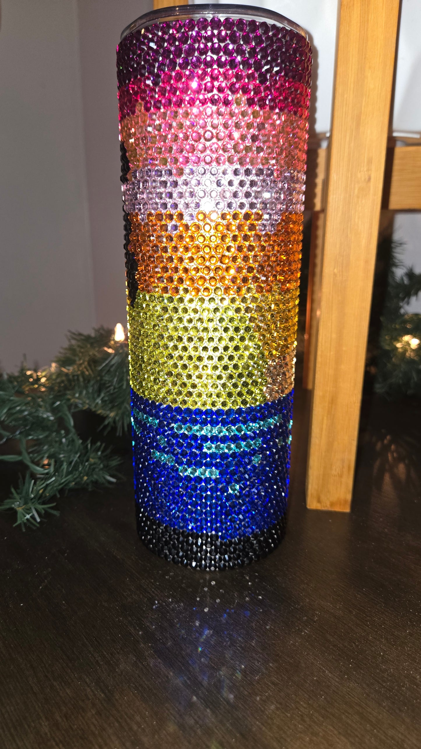 30 oz Rhinestoned Sunset Beach Tumbler