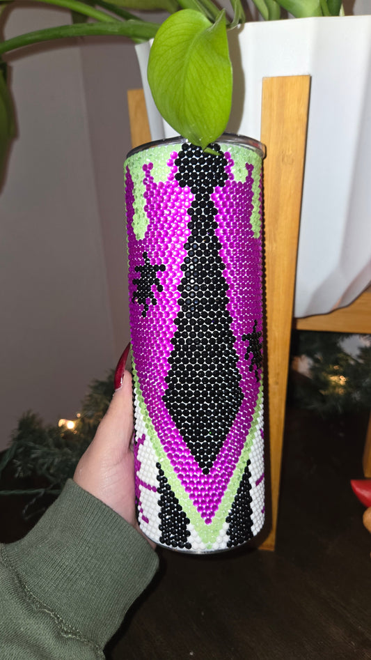 20oz Rhinestoned Beetlejuice Tumbler